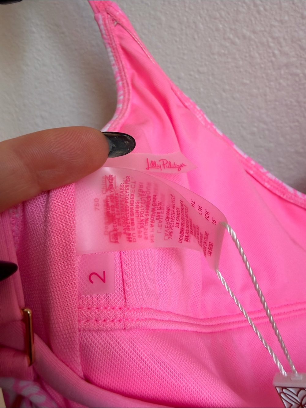 NWT Lilly Pulitzer Klynn Tidepool Treasures Tank One Piece Swimsuit Sz 2 - Picture 15 of 15